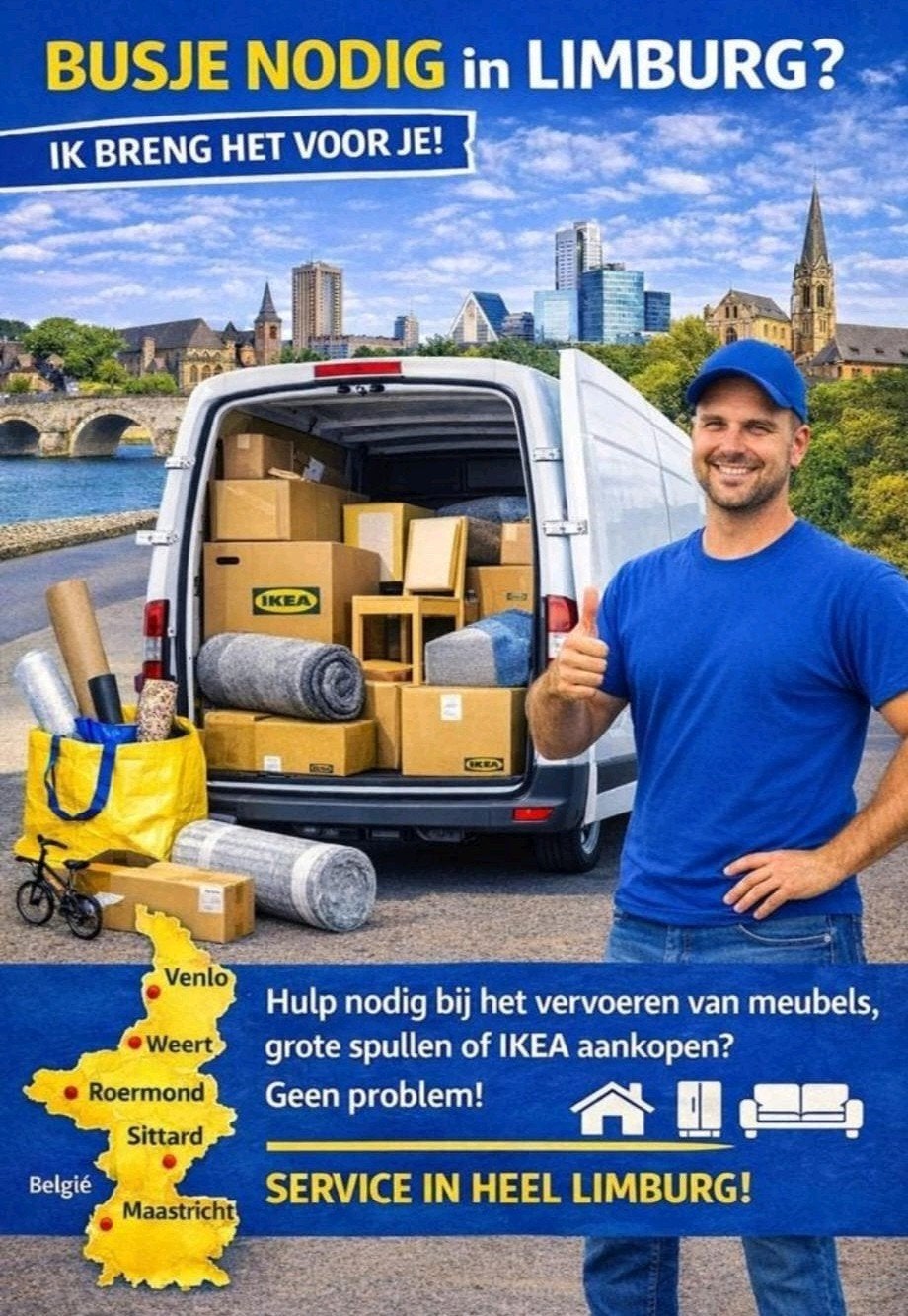 Transport- & Verhuisservice in Limburg, Huis en Inrichting, Kamerplanten, Ophalen of Verzenden