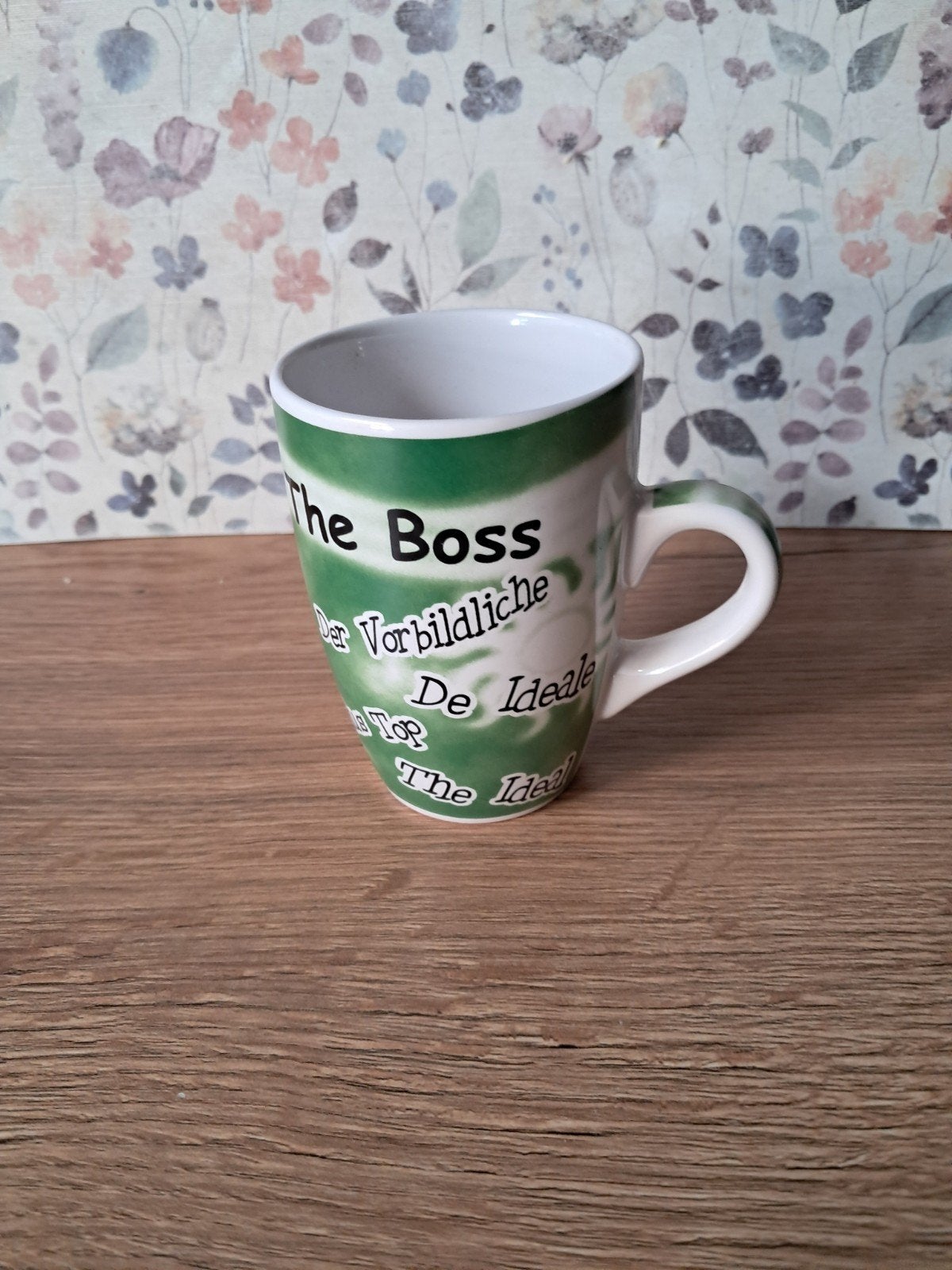 GRATIS 40 Mokken 'The Boss' - Groen/Wit, Ophalen, Nieuw
