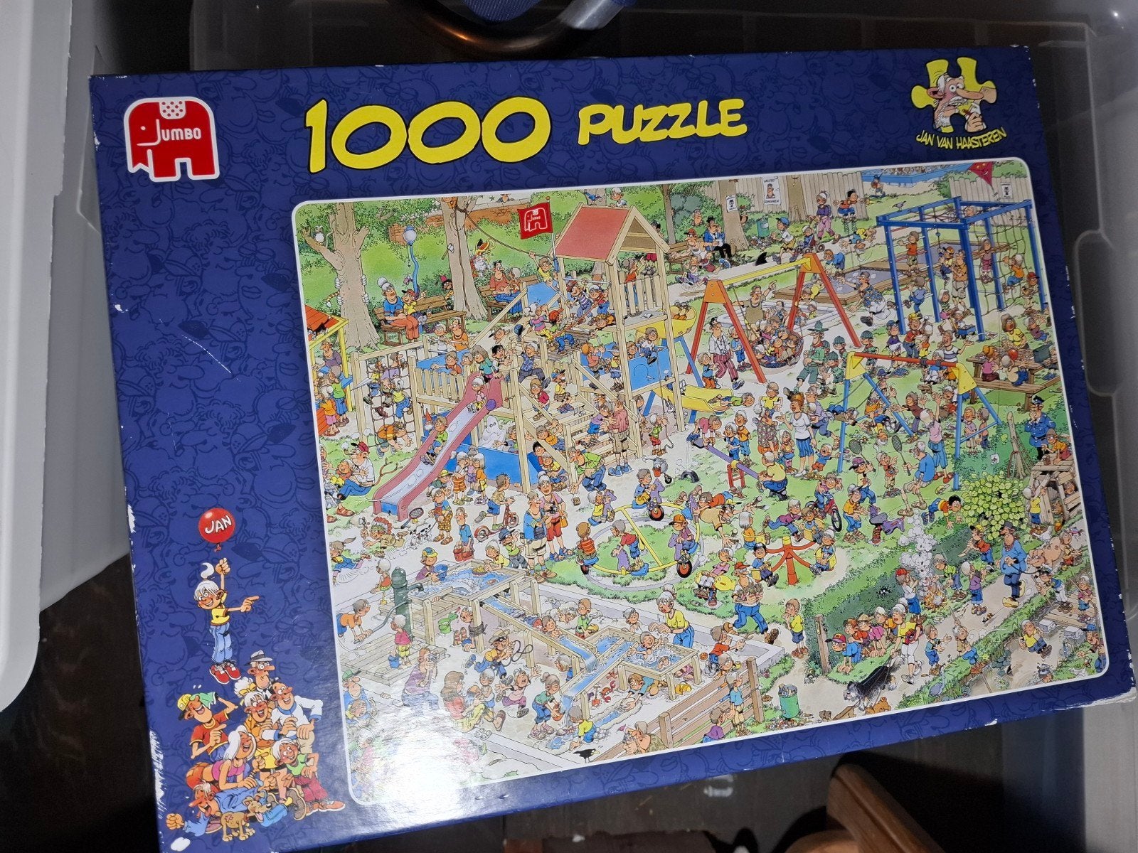 Jan van Haasteren 1000 stukjes puzzel - Speeltuin, Ophalen, Meer dan 50 stukjes, Gebruikt, 6 jaar of ouder