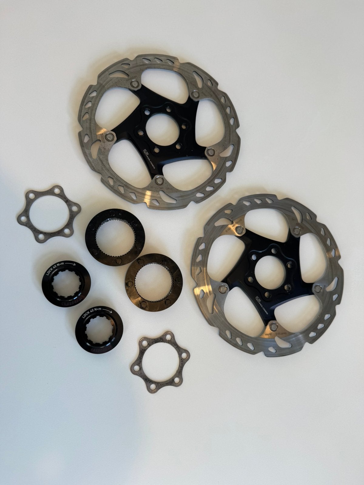 Shimano Ice Technologies 160mm schijfremmen., Fietsen en Brommers, Ophalen of Verzenden, Gebruikt