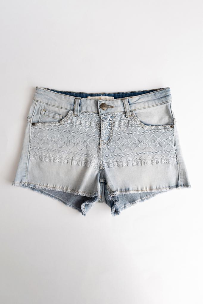 Geborduurde Spijkerstof Shorts Cache Cache Maat 34, Kort, Blauw, Ophalen of Verzenden, Zo goed als nieuw