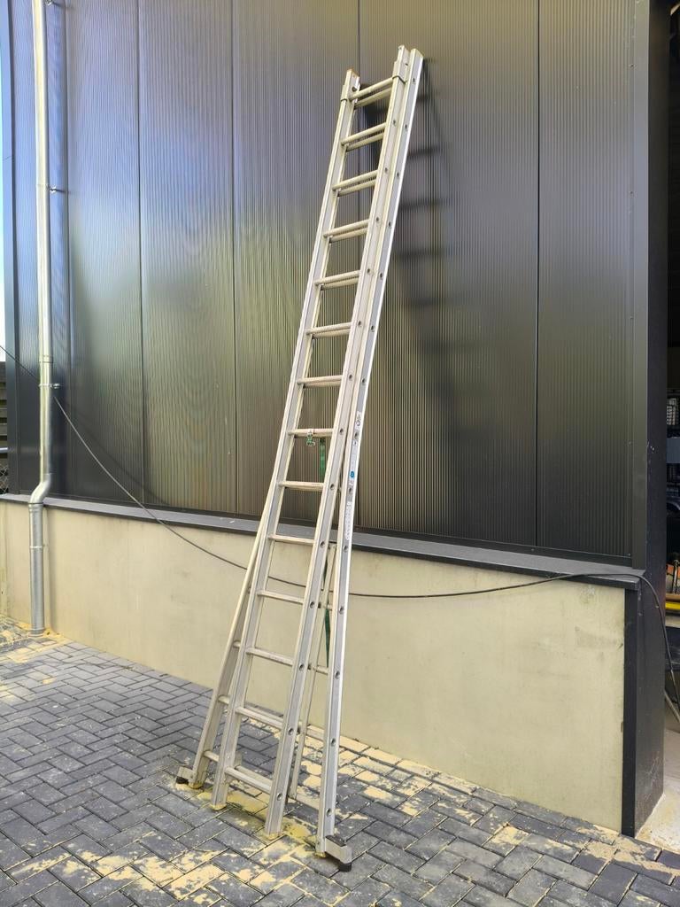 Ladder 2x14 sporten reformladder, Doe-het-zelf en Verbouw, Ladders en Trappen, Ophalen, 4 meter of meer