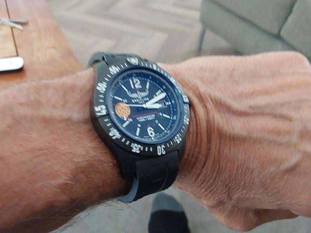 Breitling Skyracer Patrouille de France Limited Edition, Staal, Breitling, Polshorloge, Kunststof