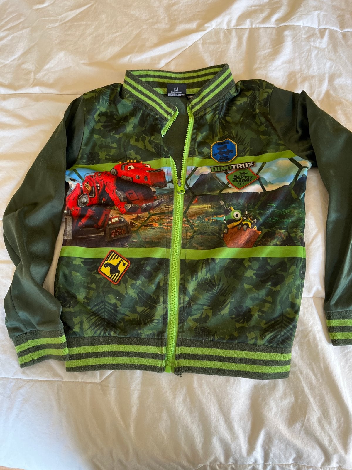 DinoTrux Vest voor Jongens - Maat 122/128, Kinderen en Baby's, Ophalen of Verzenden, Zo goed als nieuw, Jongen of Meisje