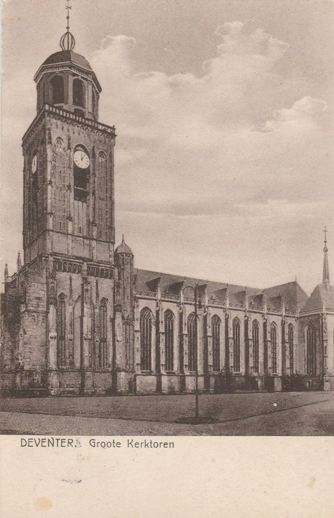 deventer- groote kerk 1928, Ophalen of Verzenden, 1920 tot 1940, Overijssel