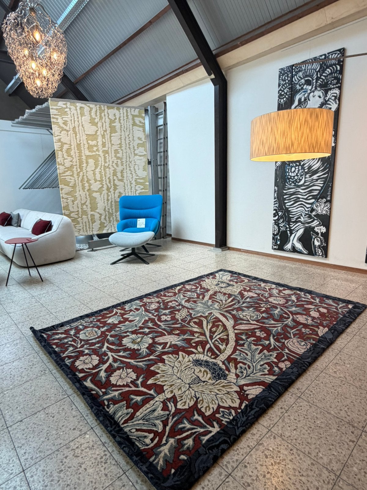 Brink en Campman tapijt Trent Madder Red/ Webbs Blue NIEUW, Huis en Inrichting, Stoffering | Tapijten en Kleden, Ophalen, Nieuw