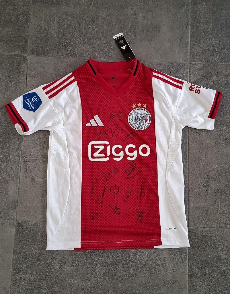 Shirt Ajax met handtekeningen; Selectie (incl Godts Bounida), Verzenden, Nieuw, Ajax, Shirt