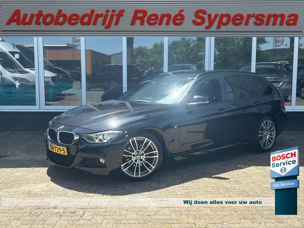 BMW 3 Serie Touring 320d M Sport Edition High Executive | Tr, Auto's, Achterwielaandrijving, Zwart, 4 cilinders, Leder en Stof