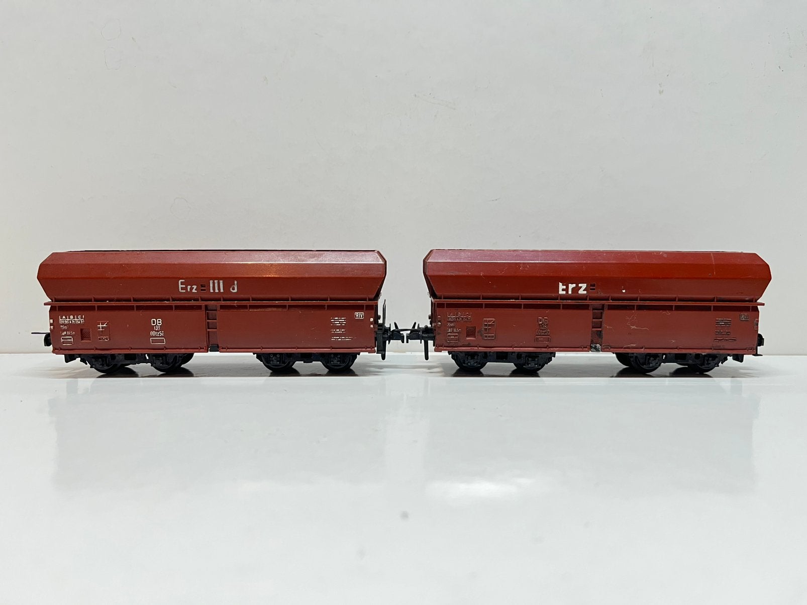 Trix Express 2x ERZ3d wagons, Hobby en Vrije tijd, Modeltreinen | H0, Gebruikt, Gelijkstroom, Trix, Wagon