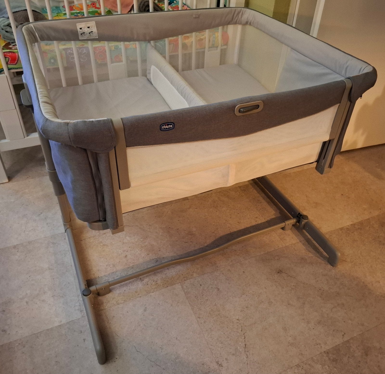 Chicco Next2Me Twins Co-Sleeper - Zo goed als nieuw, Ophalen, Zo goed als nieuw, Wieg