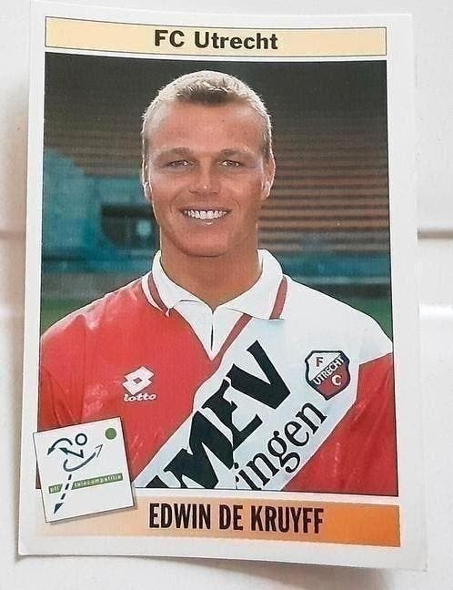 Panini voetbal 95 FC Utrecht 286 Edwin de Kruyff, Verzamelen, Ophalen of Verzenden, Zo goed als nieuw, F.C. Utrecht, Poster, Plaatje of Sticker