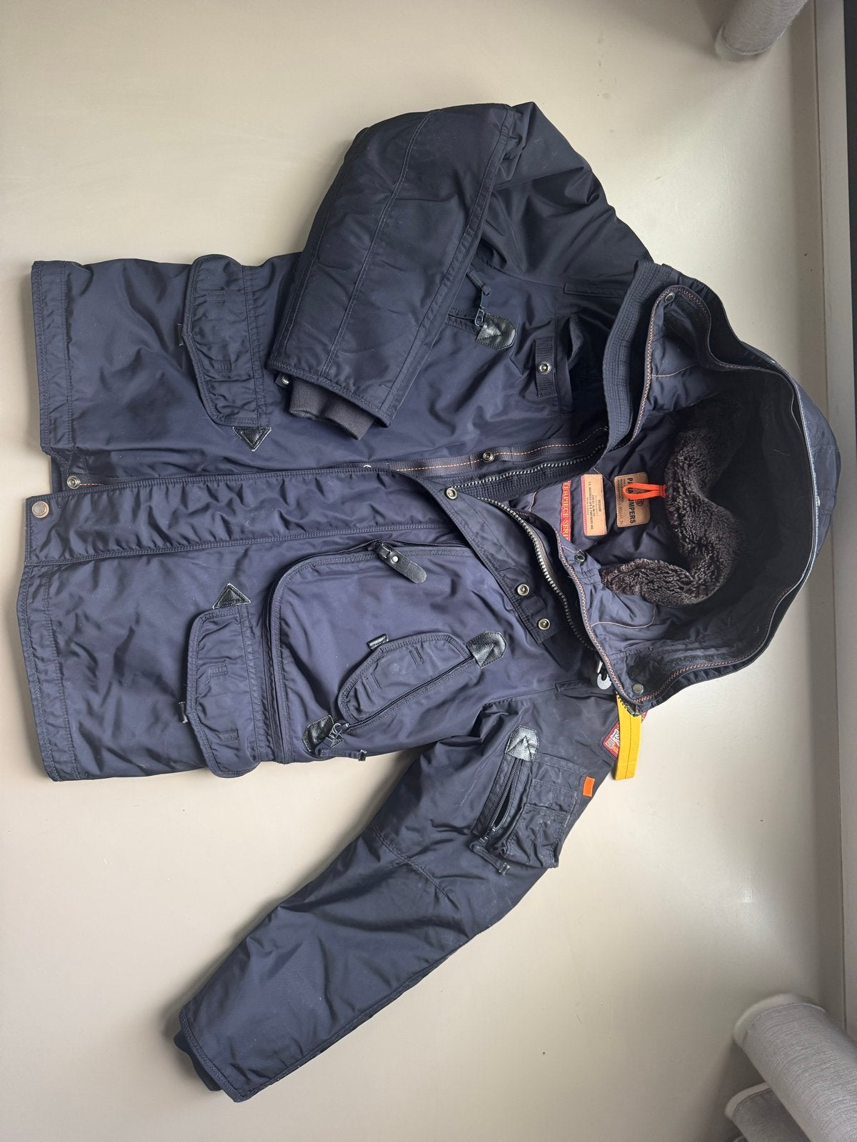 Originele Parajumpers winterjas heren - Zo goed als nieuw, Ophalen of Verzenden, Zo goed als nieuw, Maat 48/50 (M), Blauw
