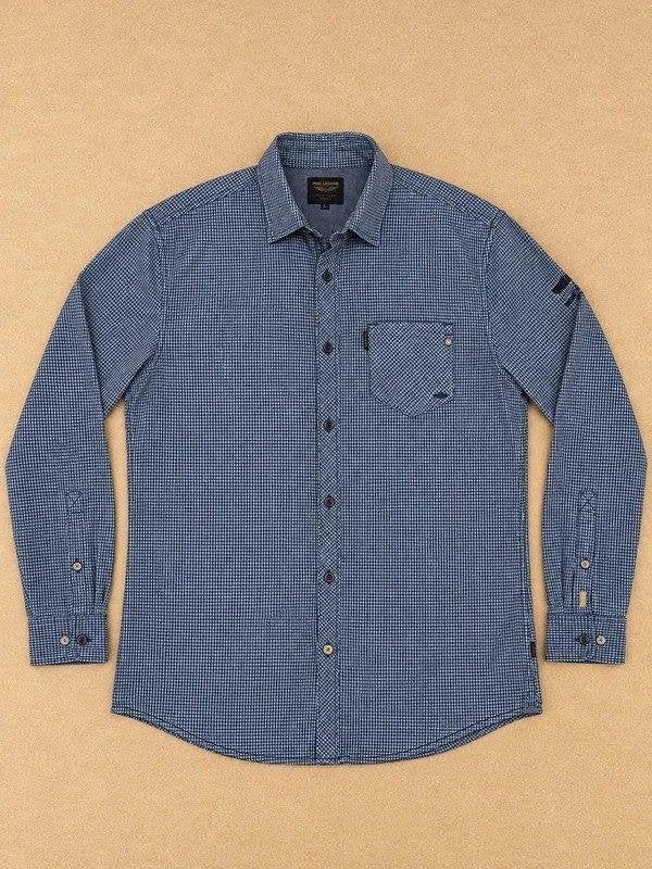 PME Legend Overhemd Ruitpatroon Blauw XXL, Blauw, Ophalen of Verzenden, Zo goed als nieuw, PME Legend