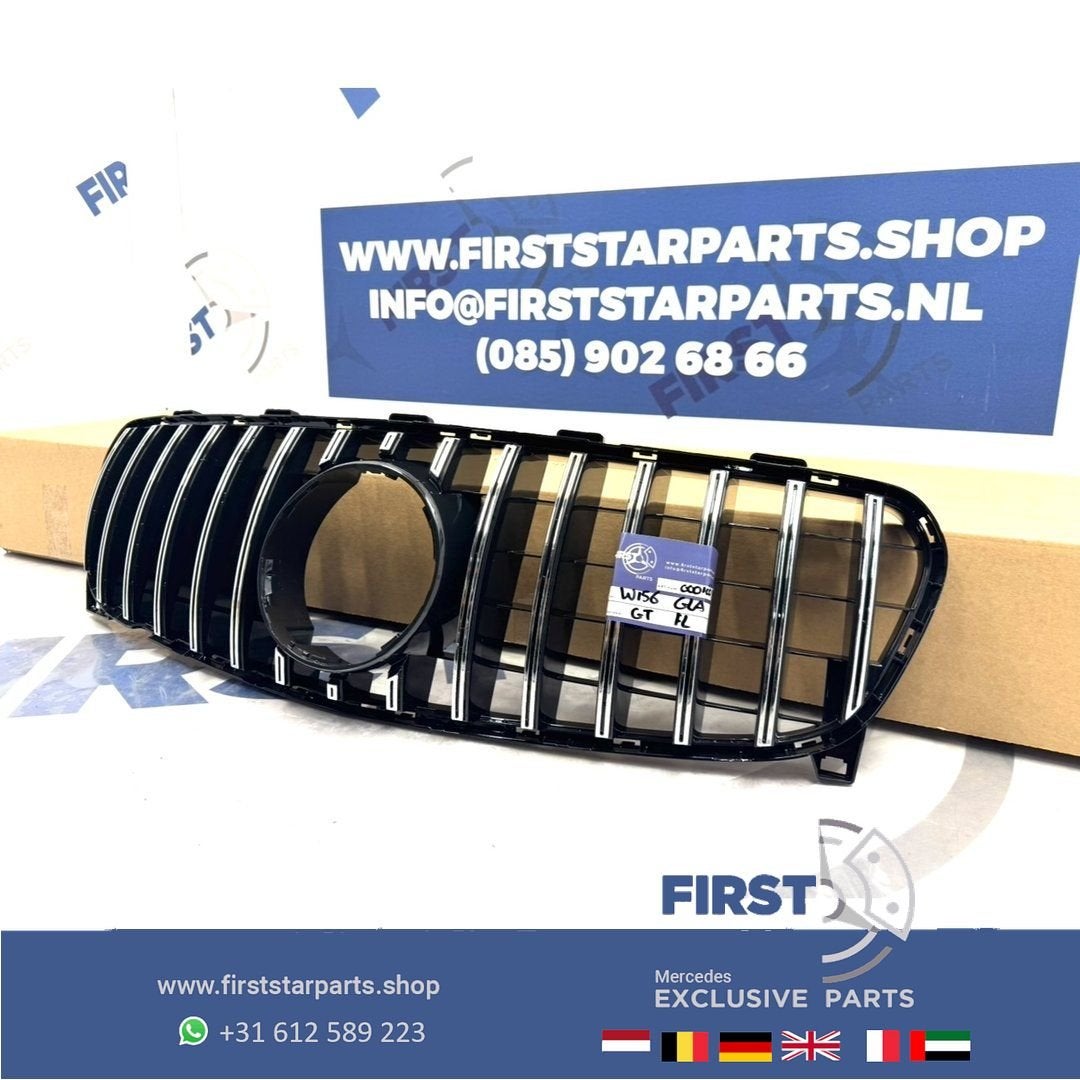 W156 GLA AMG GT GRIL GLA45 FACELIFT Mercedes 2013-2016 CHROO, Gebruikt, -, Ophalen of Verzenden, -