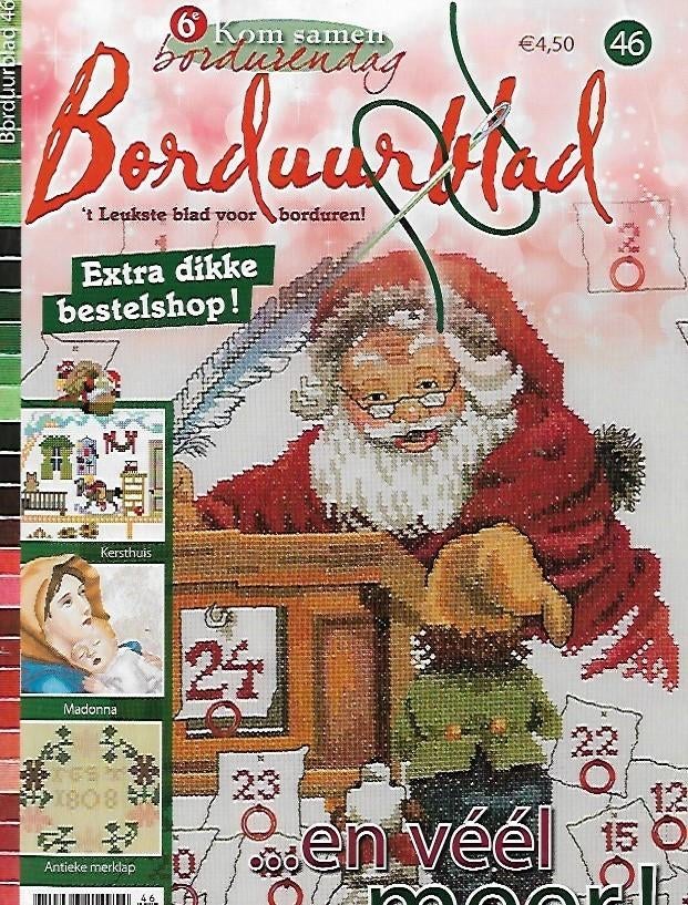 Borduurblad 46 met patronen, Boeken, Ophalen of Verzenden, Zo goed als nieuw, Borduren en Naaien