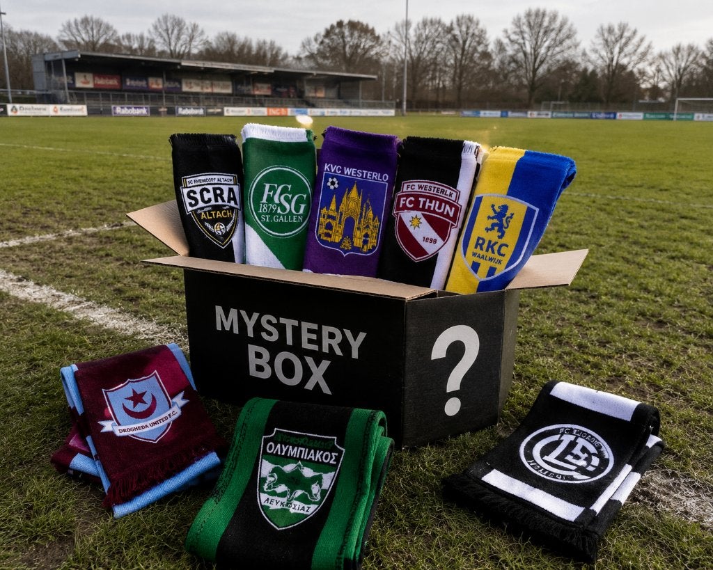 Mystery Voetbalsjaal!, Ophalen of Verzenden, Zo goed als nieuw, Buitenlandse clubs, Vaantje of Sjaal