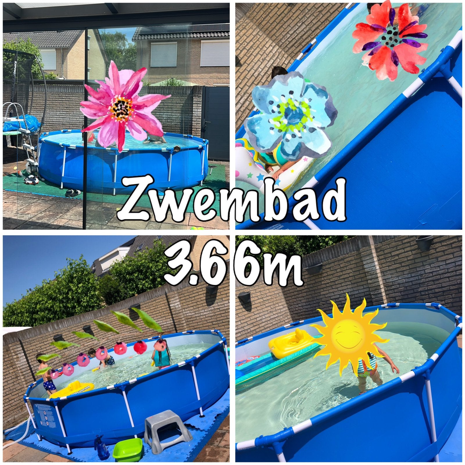 Zwembad zandfilter pomp trap hoes alles, Tuin en Terras, Ophalen, Minder dan 80 cm, Rond, 300 cm of meer