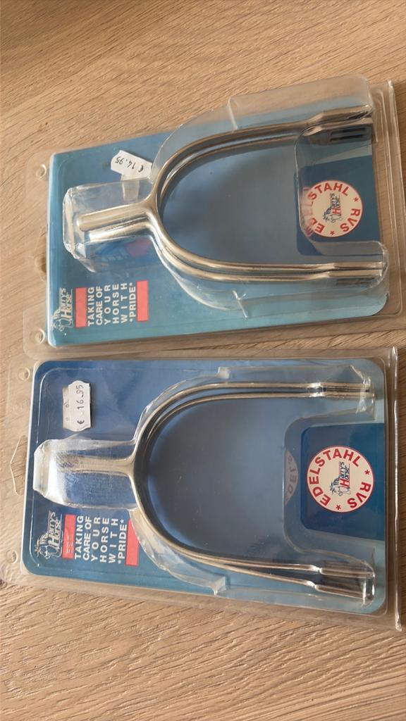 Rvs sporen knop en staaf beide H40, Dieren en Toebehoren, Ophalen of Verzenden, Nieuw, Overige soorten