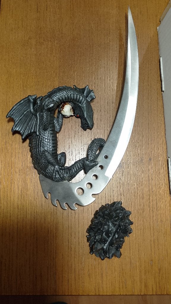 Decorative Gothic-Style Fantasy Dagger, Verzenden