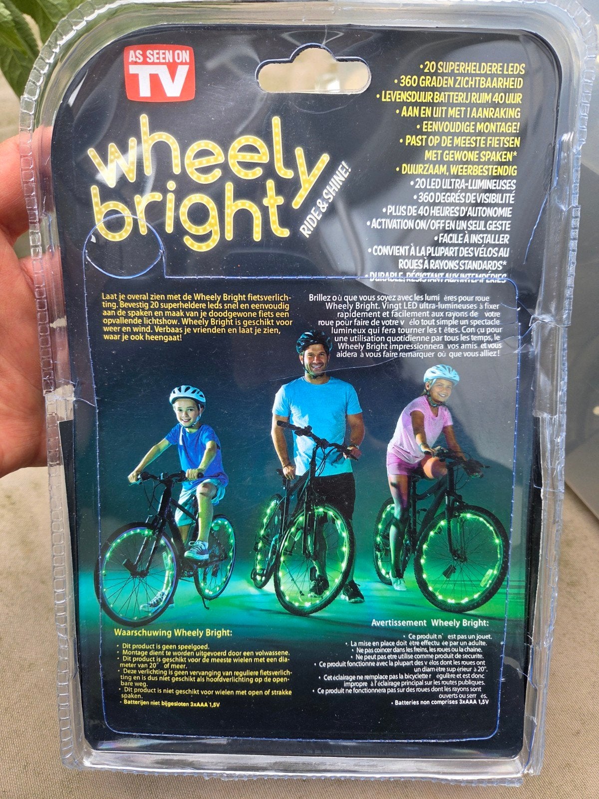 Wheely Bright LED fietsverlichting - Groen, Ophalen of Verzenden