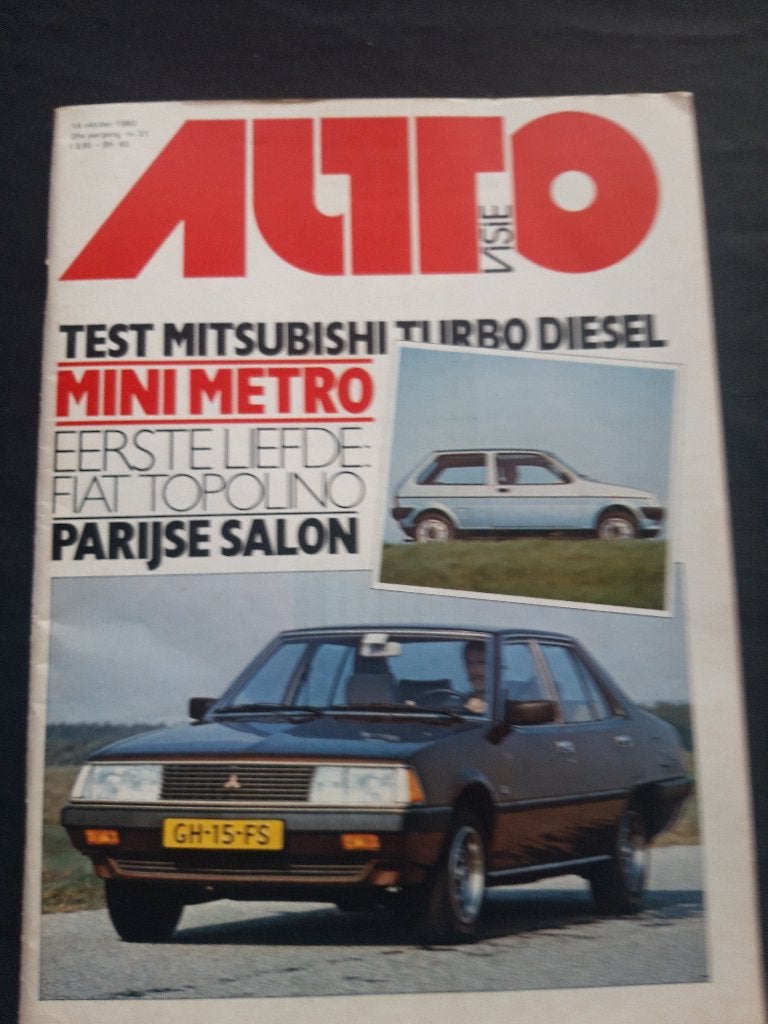 AutoVisie 21 '80 - Mitsubishi – Mini – Topolino, Ophalen of Verzenden, Zo goed als nieuw, Algemeen