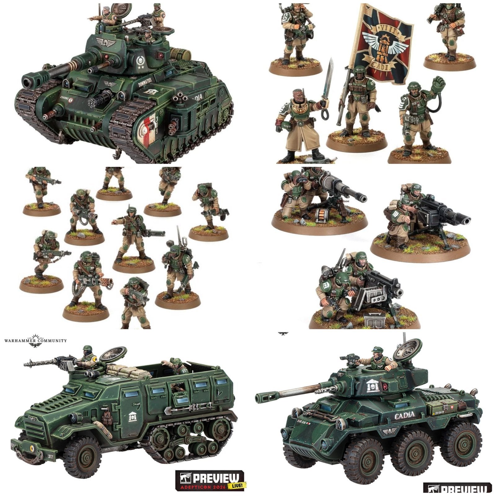 WH40k Astra Militarum Cadian units & tanks, Hobby en Vrije tijd, Wargaming, Ophalen of Verzenden, Nieuw, Warhammer 40000, Figuurtje(s)