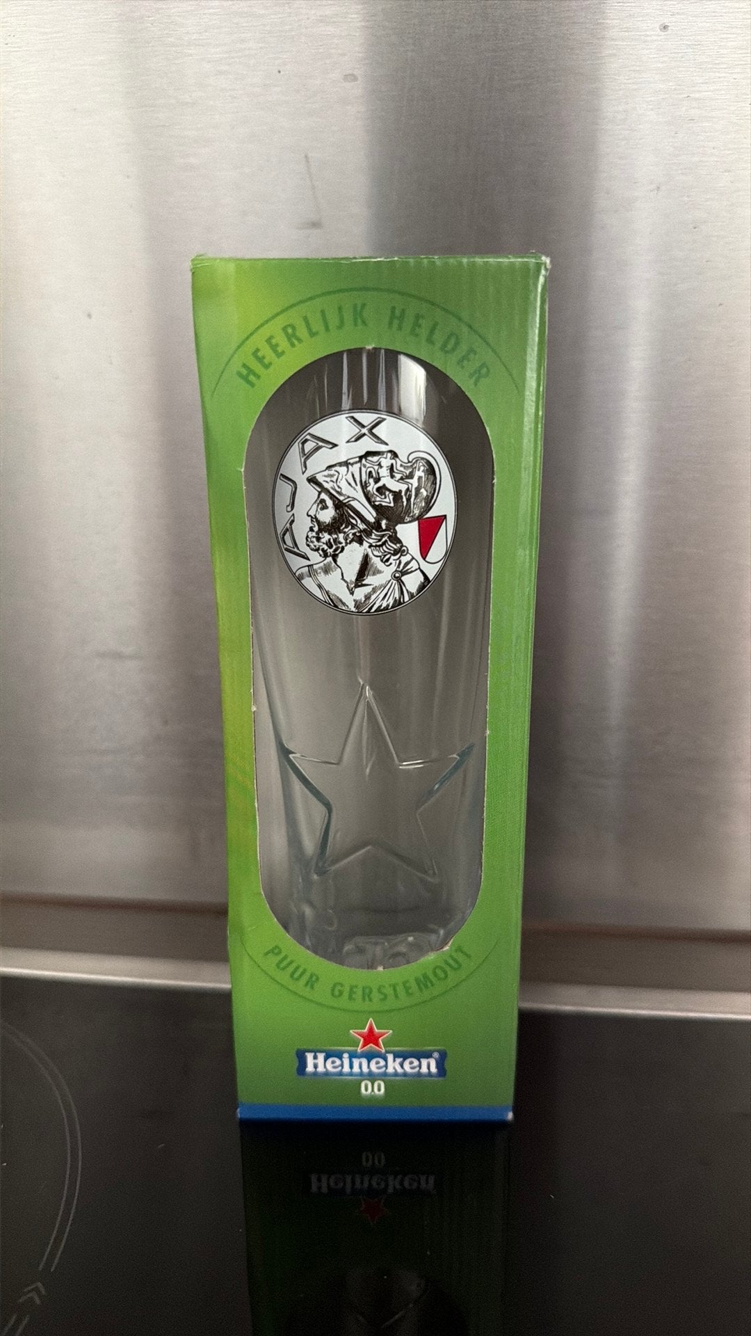 Heineken 0.0 Ajax Glas, Ophalen of Verzenden, Nieuw, Ajax