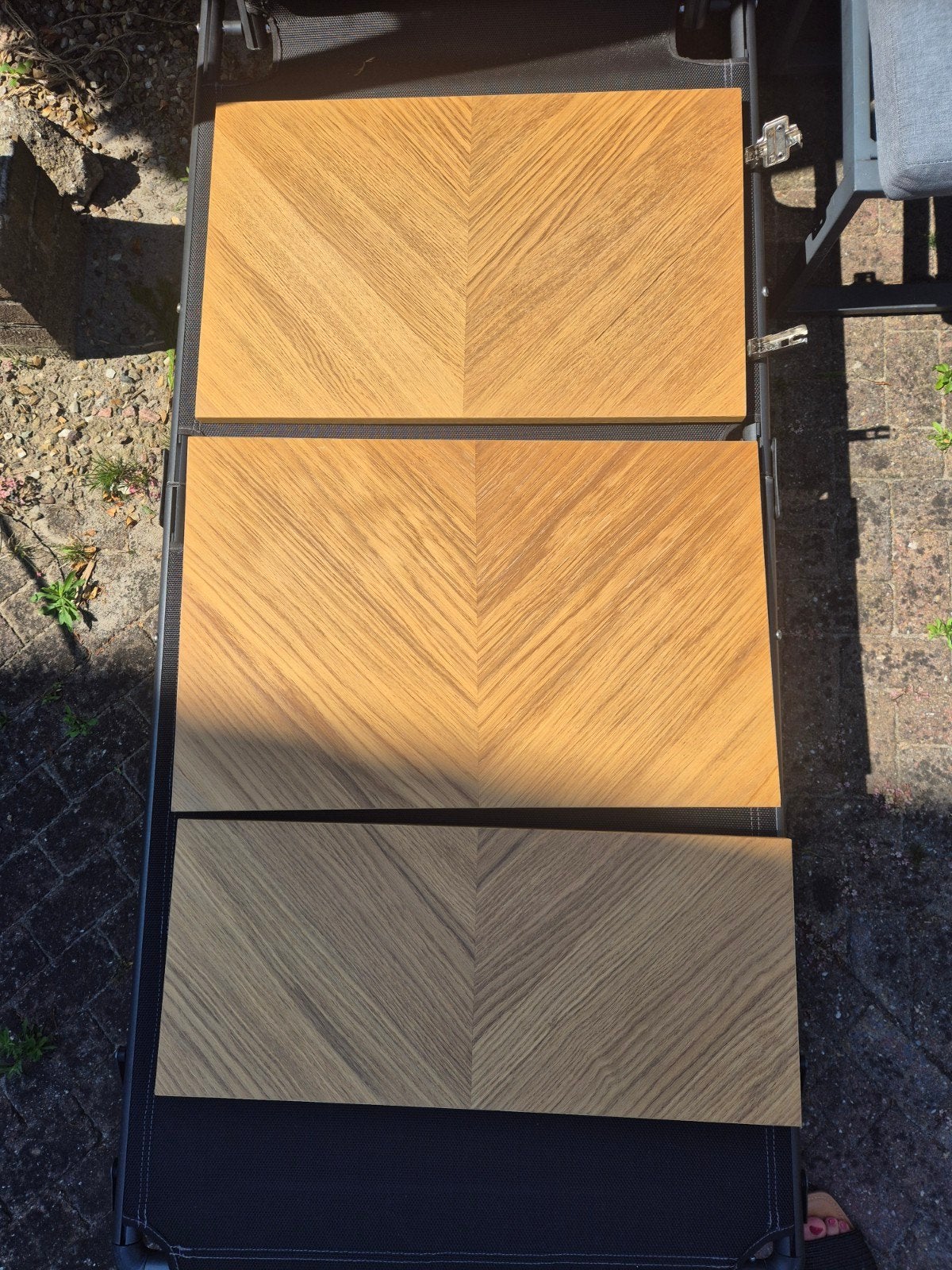 Hedeviken Ladefront Eikenfineer 3 stuks met 4 scharnieren, Ophalen, 25 tot 50 cm, Minder dan 150 cm, Minder dan 100 cm