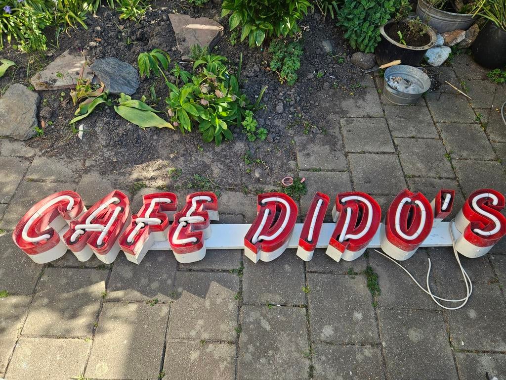 Neonlicht/neonlight/ neonreclame café dido's, Ophalen, Gebruikt, Lichtbak of (neon) lamp