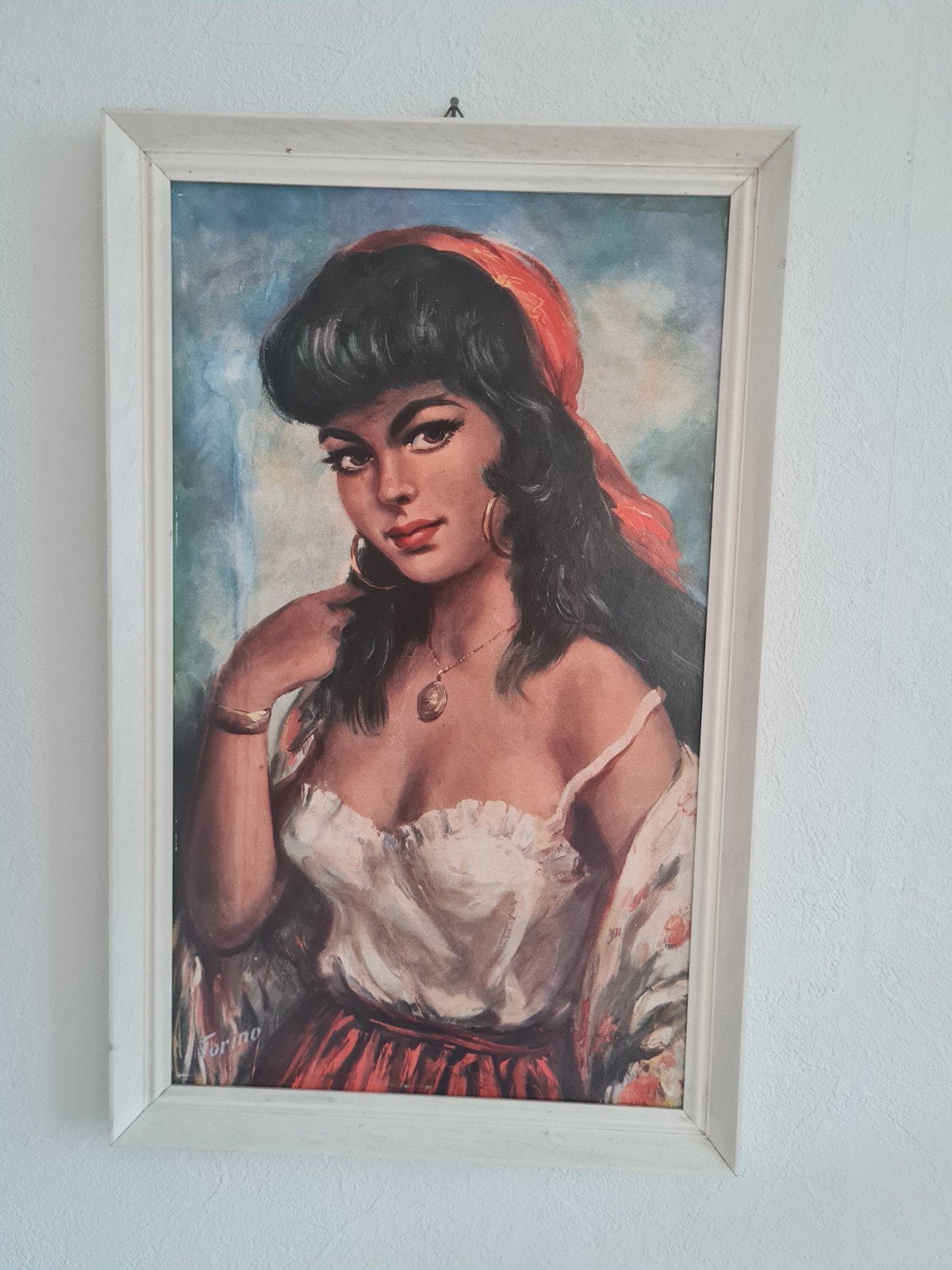 Portret zigeuner meisje, Ophalen