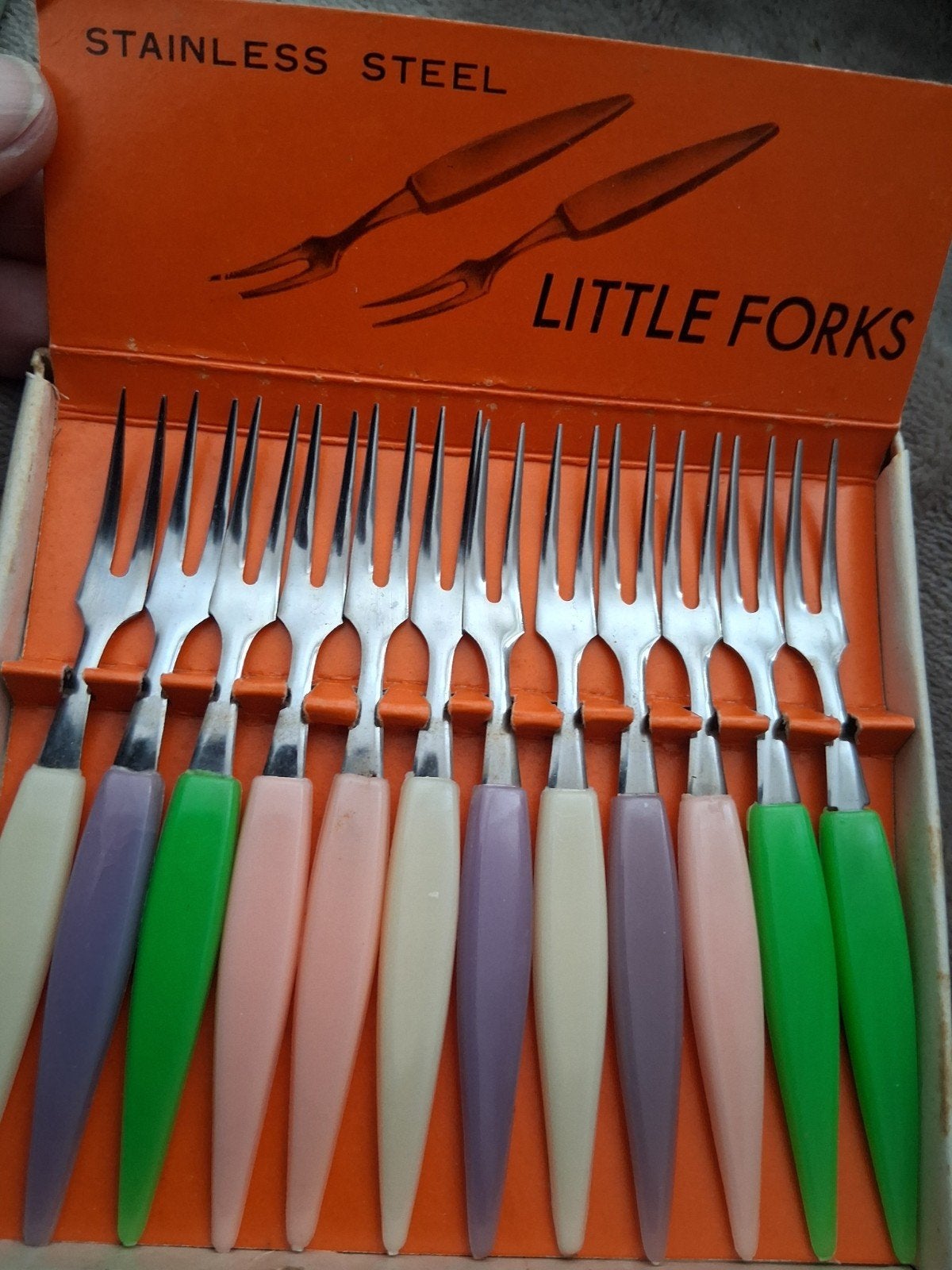 Vintage cocktail vorkjes, Antiek en Kunst, Ophalen of Verzenden