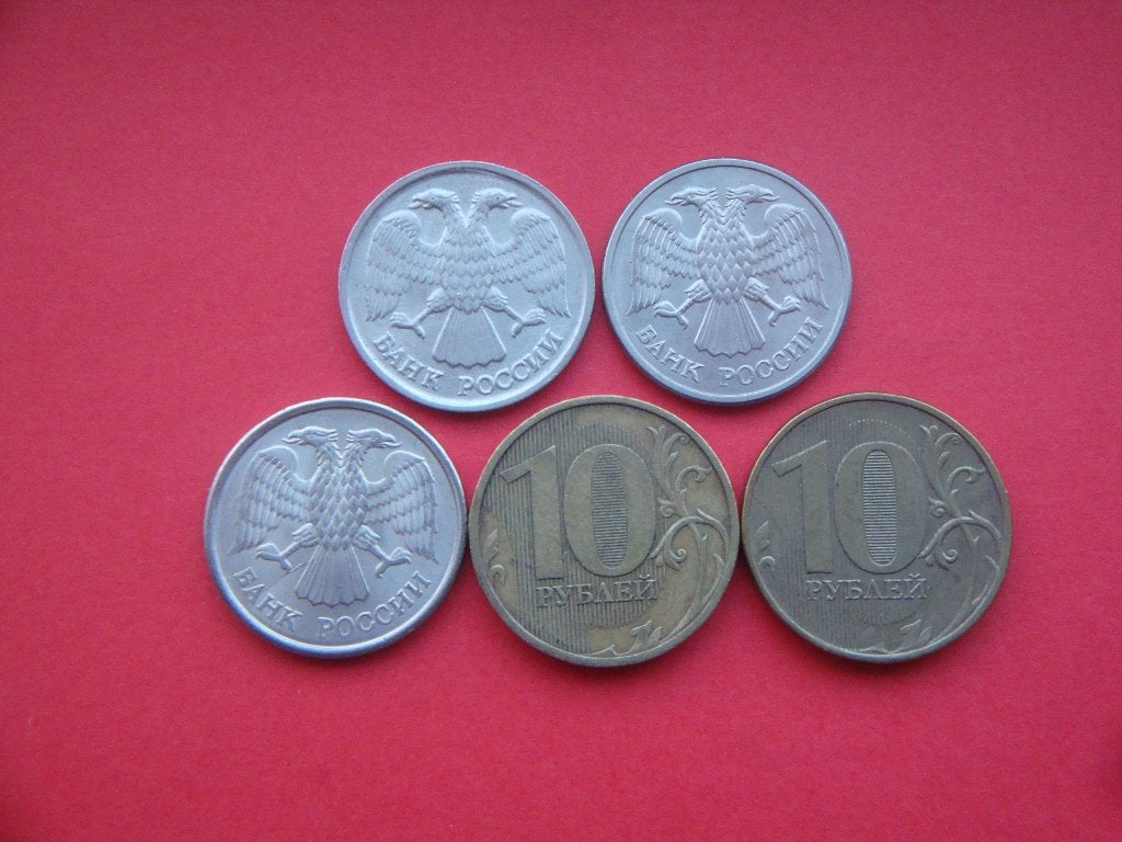 Kavel Rusland setje munten 10 Roebel 1992 / 2012., Postzegels en Munten, Munten | Europa | Niet-Euromunten, Verzenden, Rusland