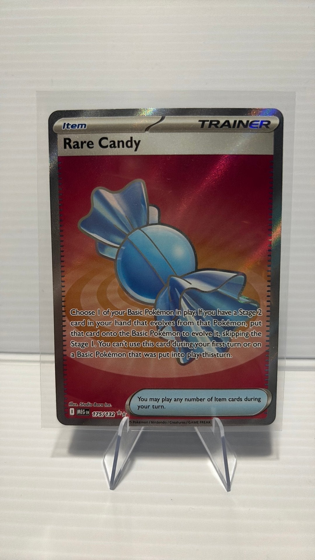 Rare Candy 175/132 Mega Evolution Pokémon Kaart NM, Ophalen of Verzenden, Zo goed als nieuw, Losse kaart