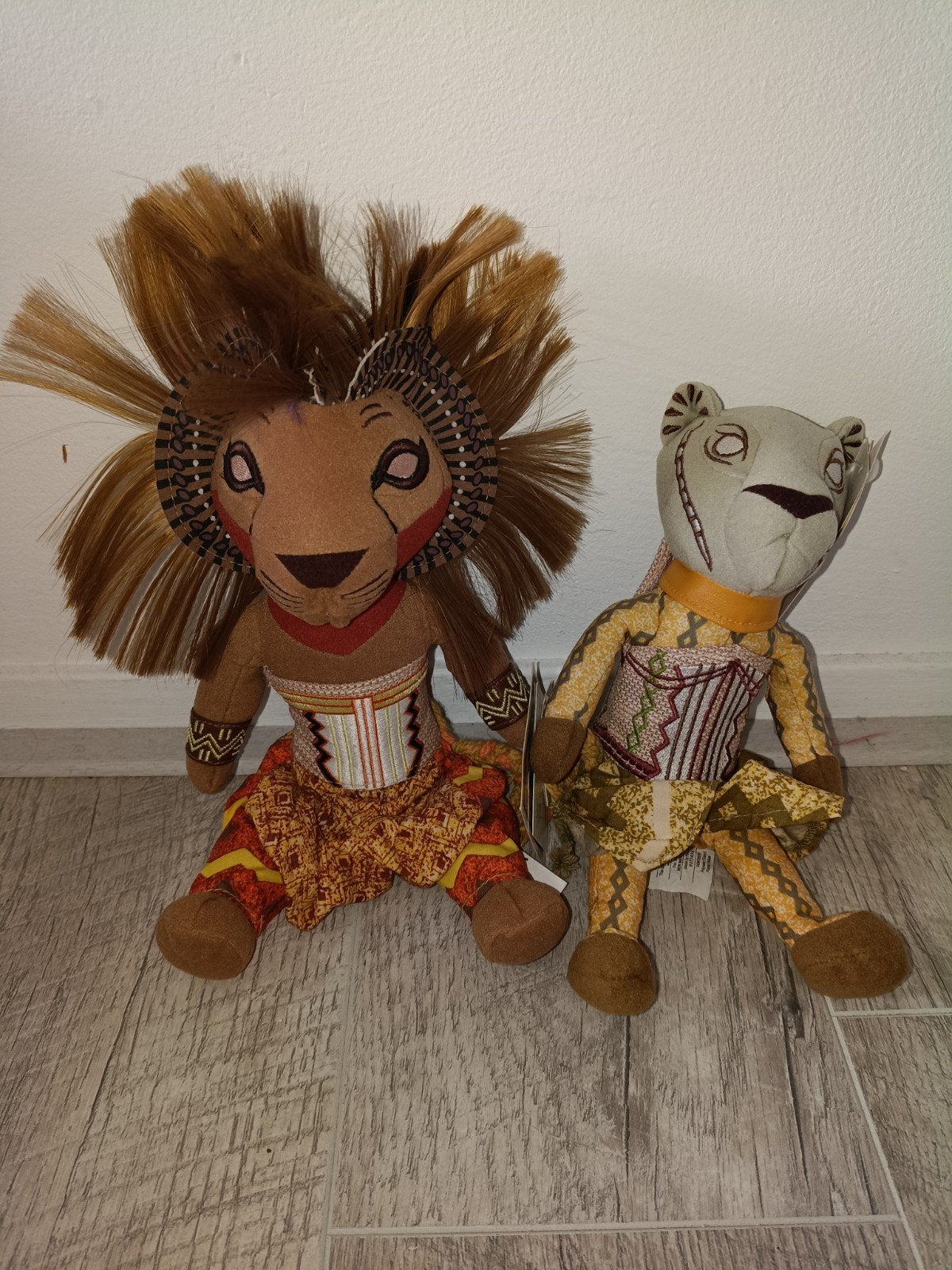 Lion King Musical Knuffels - Simba en Nala, Verzamelen, Ophalen, Zo goed als nieuw