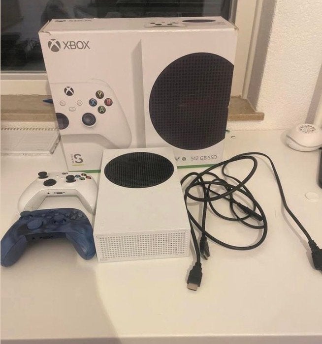 Xbox Series S met 2 controllers en originele doos, Spelcomputers en Games, Ophalen of Verzenden, Gebruikt, Xbox Series S