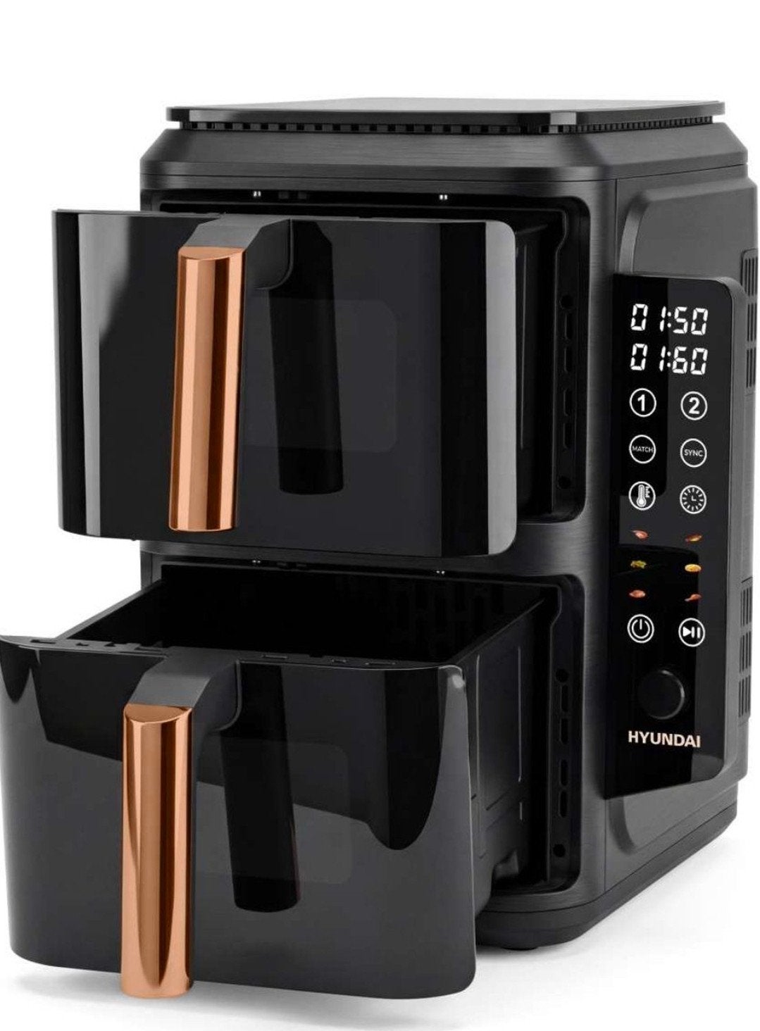 Hyundai Double Stack XL Airfryer 10.4L - 2600W, Ophalen, Zo goed als nieuw, Airfryer XL, 1500 gram of meer