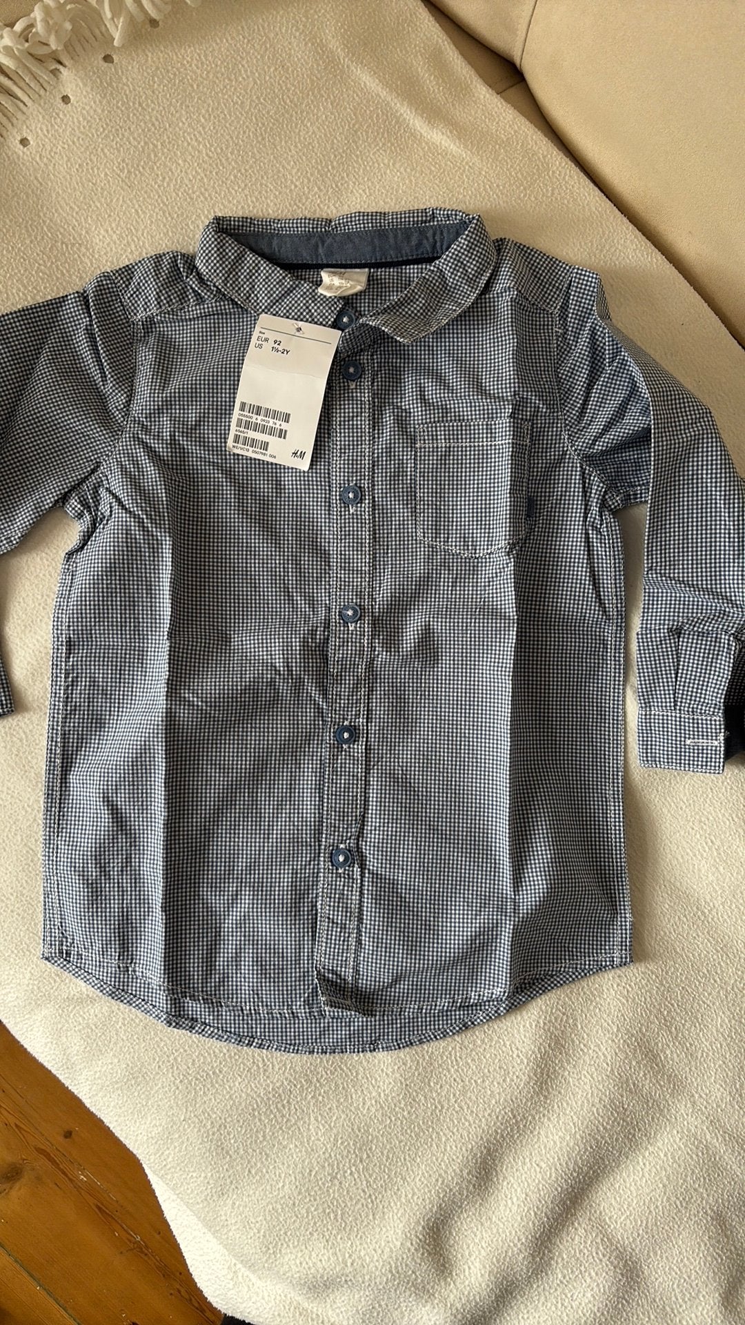 Overhemd maat 92 nieuw, Kinderen en Baby's, Ophalen of Verzenden, Nieuw, Jongen, Overhemd of Blouse