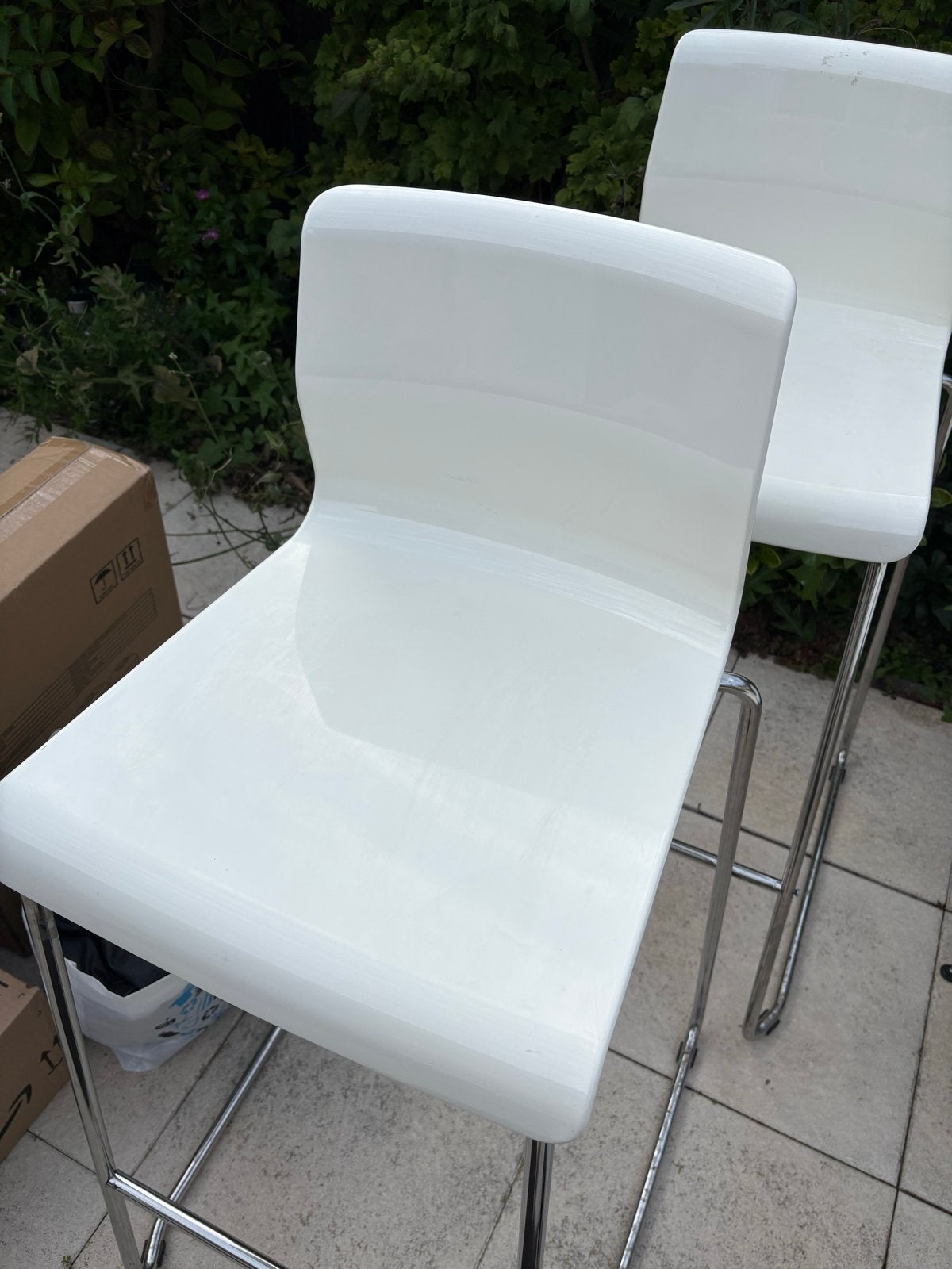 Hoge barkrukken 75cm - IKEA - Gebruikt, Ophalen, Gebruikt, 60 tot 90 cm, Metaal