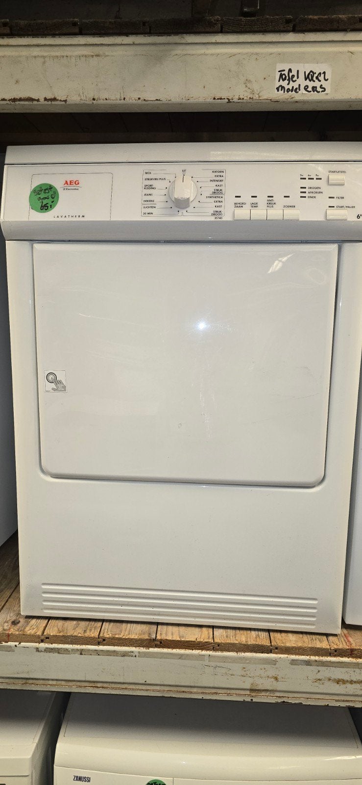 Aeg wasdroger met garantie, Ophalen, 6 tot 8 kg, Gebruikt, Luchtafvoer