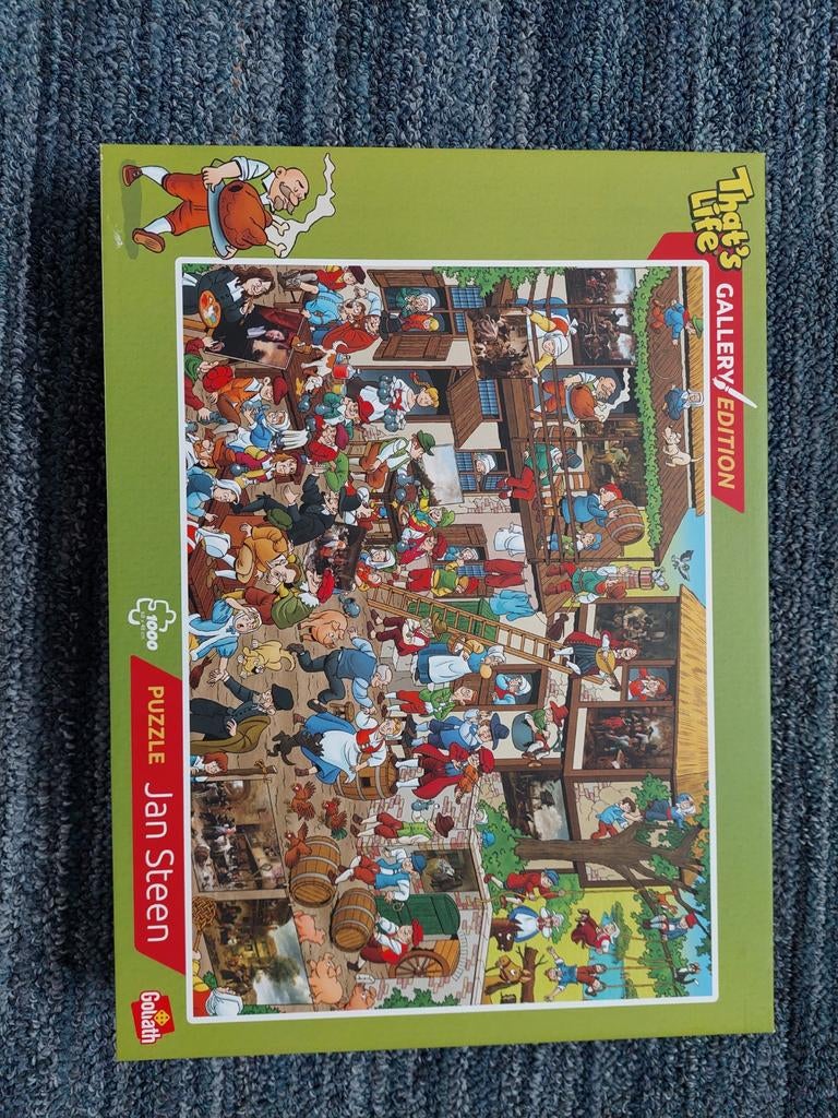 Puzzel met humor. Van Jan Steen 1000 stukjes, Ophalen of Verzenden, 500 t/m 1500 stukjes, Zo goed als nieuw