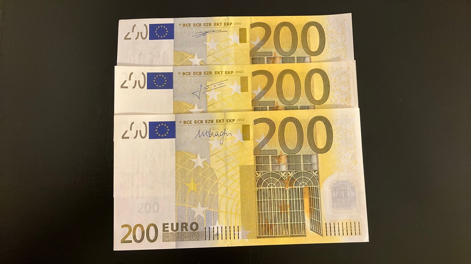 Unieke kans - Alle 3 de varianten van het €200,- eurobiljet, Postzegels en Munten, Bankbiljetten | Europa | Eurobiljetten, Ophalen of Verzenden