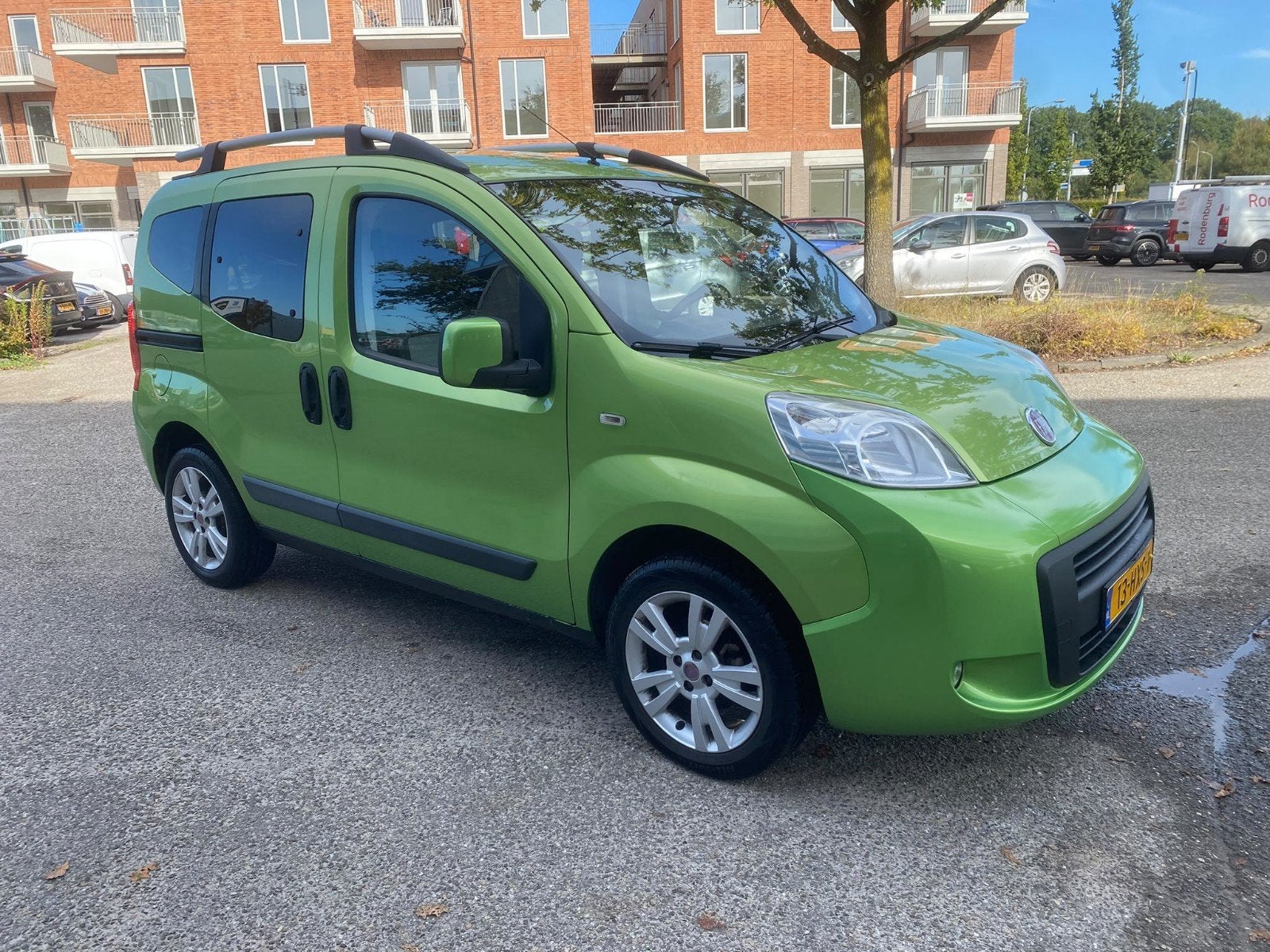 Fiat Qubo 1.4 2009 Groen Airco, Auto's, Voorwielaandrijving, 15 km/l, 400 kg, Origineel Nederlands