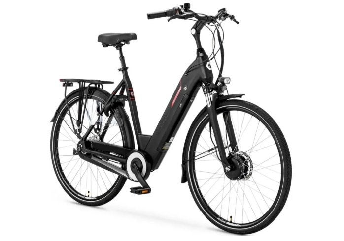 E-Bike Amslod Newton F-LV 59CM 540Wh Zwart Gloednieuw!, Nieuw, 59 cm of meer, 50 km per accu of meer, Ophalen