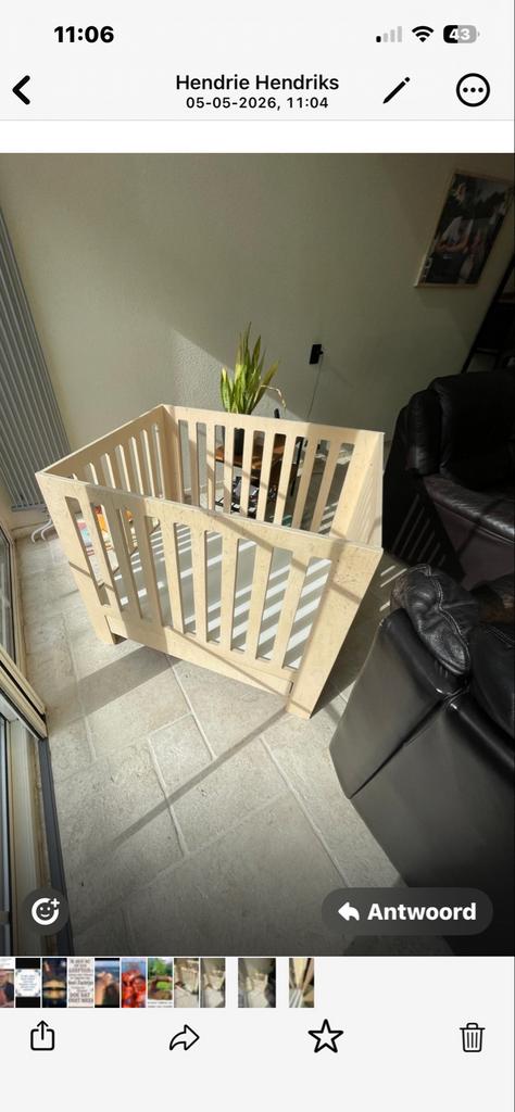 Houten box met verstelbare bodem, Ophalen, Gebruikt