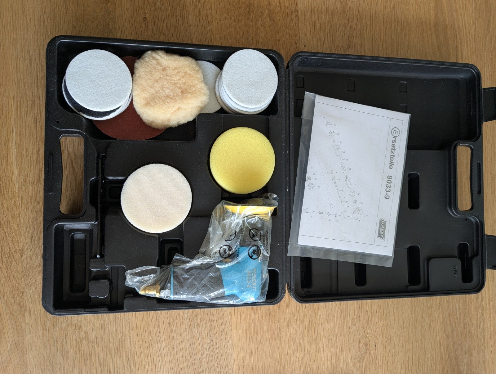 Hazet 9033-9 Polijst Set compleet in koffer, Ophalen of Verzenden, Zo goed als nieuw