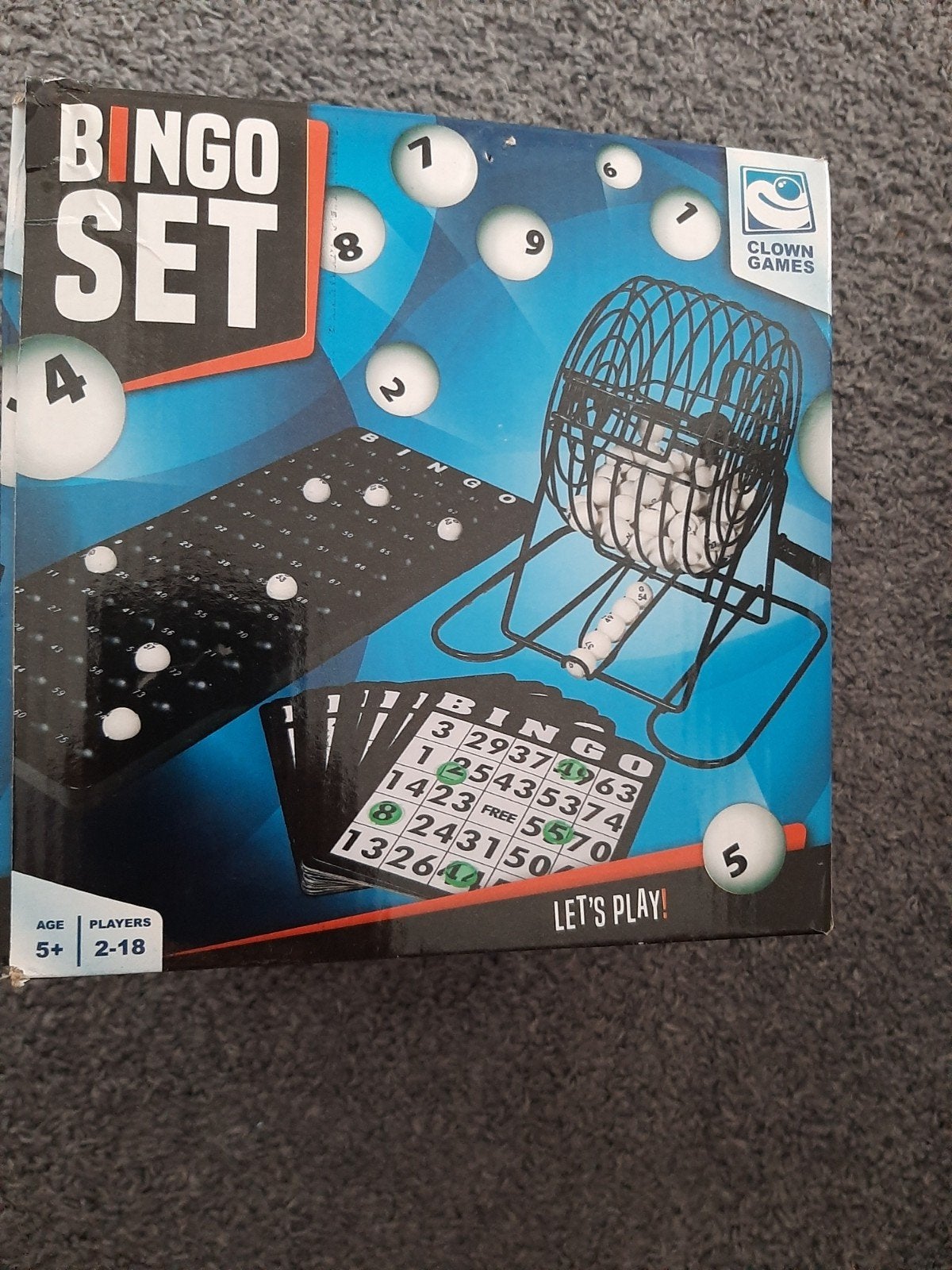 Bingo Set 2-18 Spelers - Zo goed als nieuw, Vijf spelers of meer, Ophalen of Verzenden, Zo goed als nieuw, Clown Games