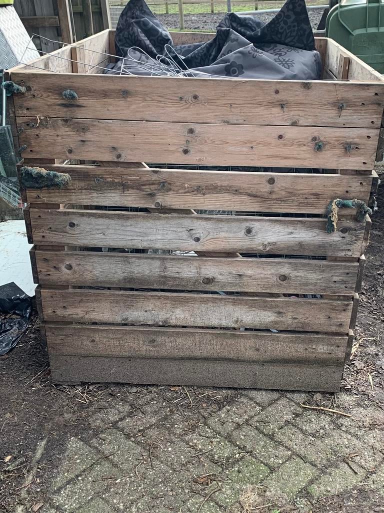 Aardappelkisten / grote houtkratten / hooibak / plantenbak, Tuin en Terras, Bloembakken en Plantenbakken, Ophalen, 100 cm of meer