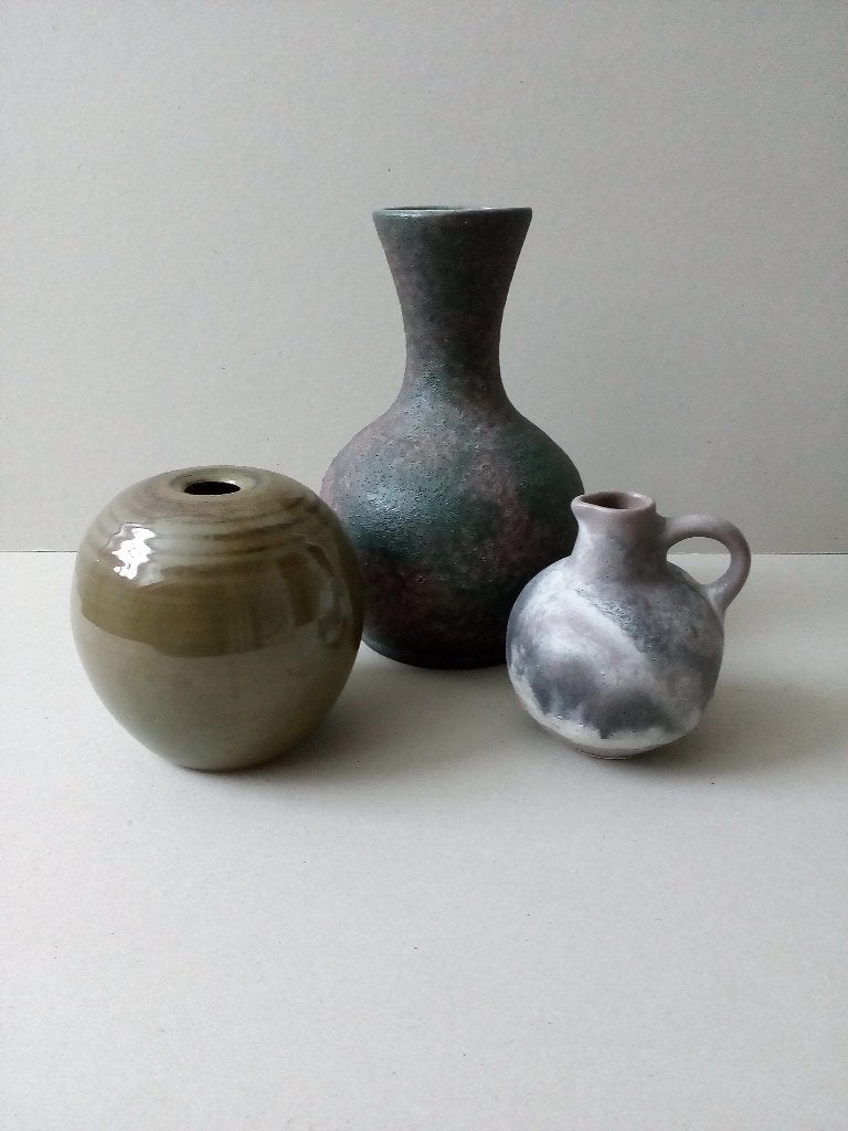 Vazen Keramiek. Vintage. Handgemaakt. Pr.p/stuk vanaf, Overige kleuren, Handgemaakt, Ophalen of Verzenden, Zo goed als nieuw
