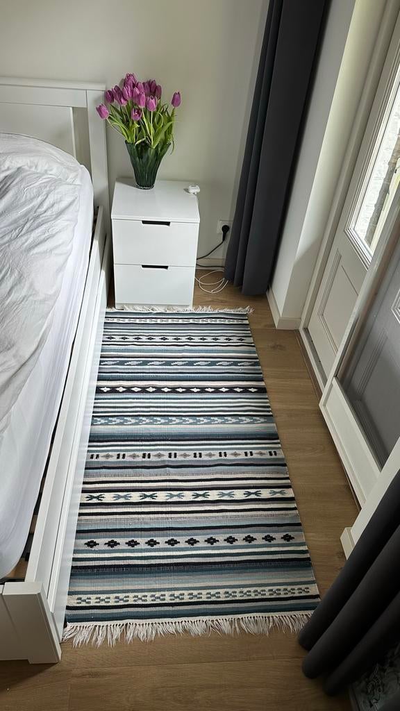 IKEA KATTRUP Rug 75x150 cm, Huis en Inrichting, Stoffering | Tapijten en Kleden, Gebruikt, Wit, 150 tot 200 cm, Rechthoekig