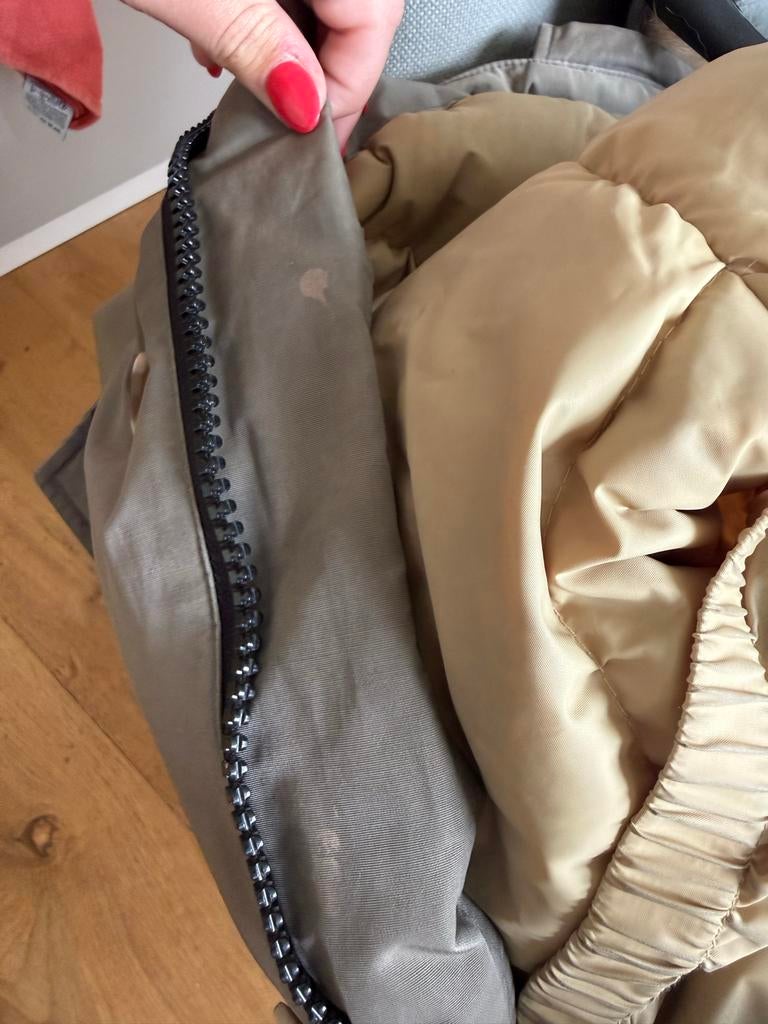 Woolrich Arctic Parka Taupe/Kaki - Donsvulling & Bontkraag, Kleding | Heren, Jassen | Winter, Ophalen of Verzenden, Gedragen, Maat 48/50 (M)